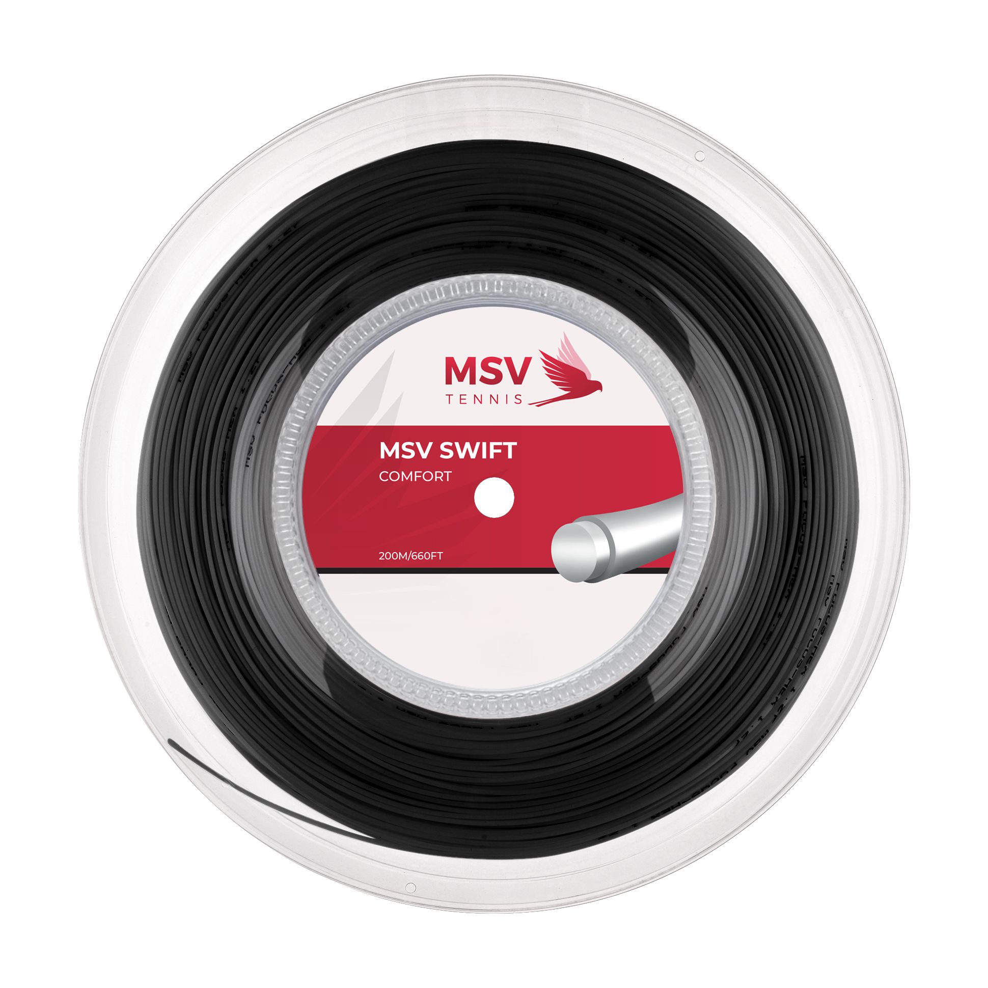 MSV SWIFT Tennissaite 200m 1,25mm schwarz